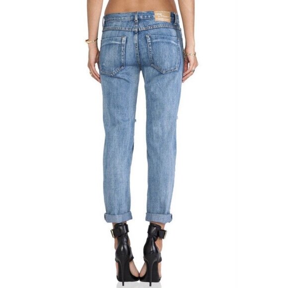 One Teaspoon Jeans 24 Awesome Baggies Mid Rise Loose Destroyed Ripped Torn - Picture 2 of 10